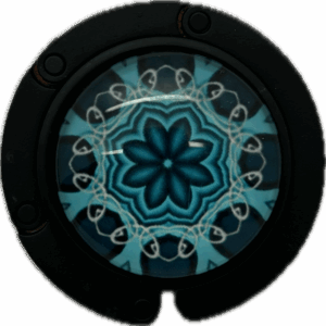 Tassenhanger zwart fantasie 3025 blauw