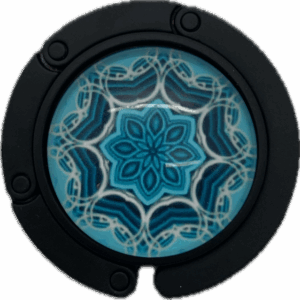 Tassenhanger zwart fantasie 3040 blauw