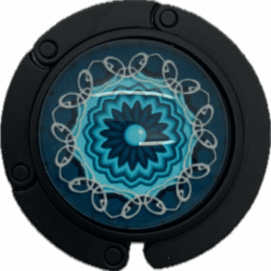 Tassenhanger zwart fantasie 3045 blauw