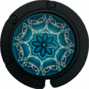 Tassenhanger zwart fantasie 3050 blauw