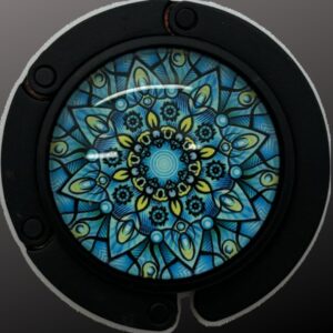 Tassenhanger zwart fantasie 4000 blauw 2