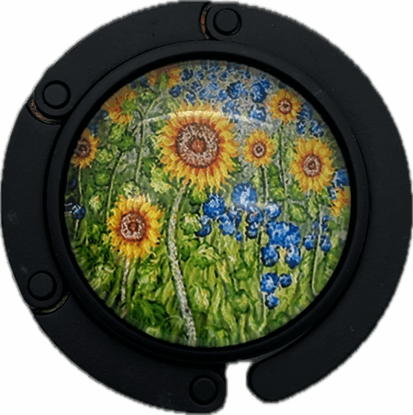Tassenhanger zwart van Gogh bloemenveld